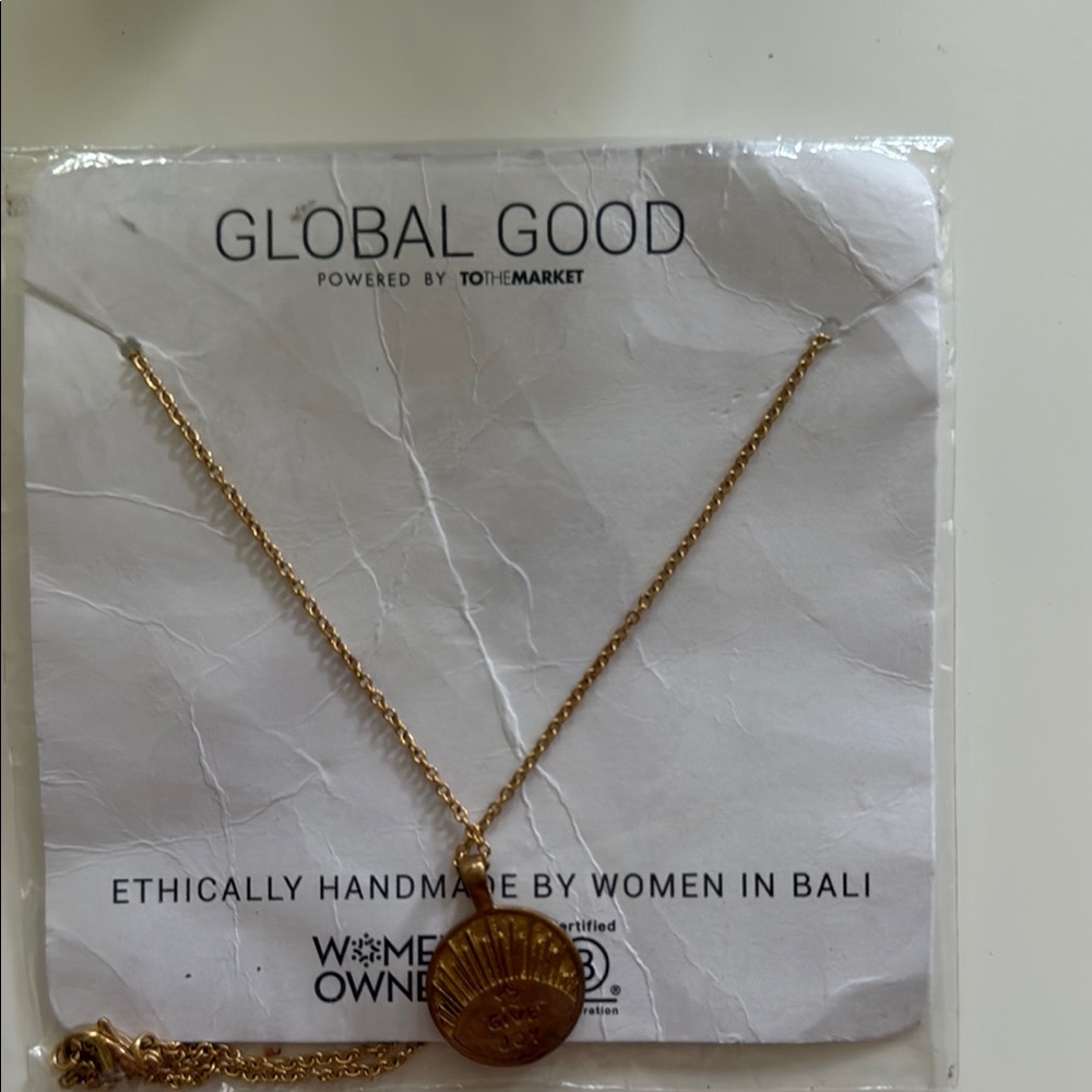 Gold Shell Pendant Necklace